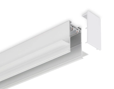 Шинопровод встраиваемый под ГКЛ 12,6мм Magnetic 220V GL1011 WH белый IP20 3000*62.5*56 (заглушки в комплекте)