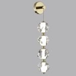 5085/17WL L-VISION ODL25 555 золото/прозрачный/металл/акрил Бра LED 17W 4000K 800Лм JEMSTONE
