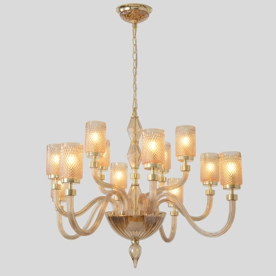 Люстра Crystal Lux SILVESTRO SP12 AMBER 2971/312