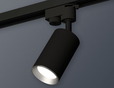 Комплект трекового светильника XT6323004 SBK/PSL черный песок/серебро полированное MR16 GU5.3 (A2521, C6323, N6104)