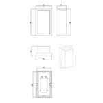 Уличный настенный светильник Arte Lamp MENKAR A1331AL-1BK, 1хLED