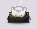 Светильник встраиваемый TN52340 SBK/SGD черный песок/золото песок GX53 max 12W 115*115*25