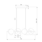 Умный подвесной светильник 70149/4 черный/латунь Smart, G9х4