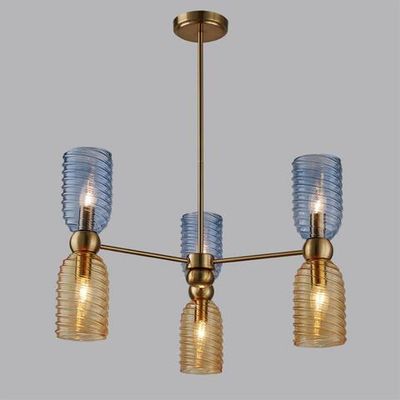 6511/6C MODERNI LN23 115 латунь Люстра потолочная E14 6*40W 220V MONROE