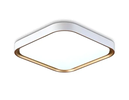 Потолочный светодиодный светильник FZ1253 WH/GD белый/золото 18W 5000K 250*250*60 (Без ПДУ)