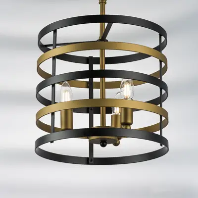 735030 Люстра EPSILON 3х40W E14 ЧЕРНЫЙ/ЗОЛОТО Lightstar