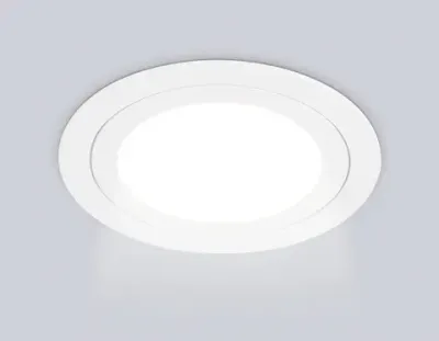 Светильник встраиваемый TN6601 WH белый IP44 GX53 max 15W D110*23