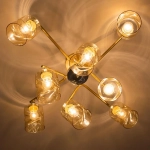 Citilux Клод CL137182 Люстра потолочная Золото