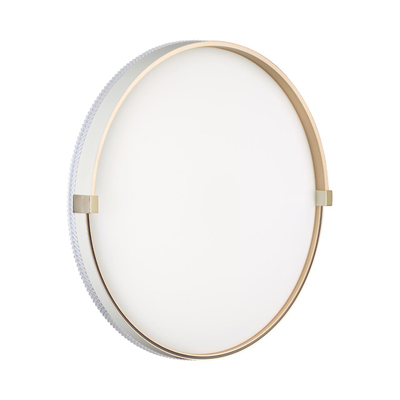 7646/DL PALE SN 189 Светильник пластик/белый/золотой LED 48Вт 4000К D390 IP43 OLIDI WHITE