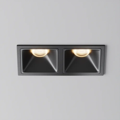 Встраиваемый светильник Альфа / Alfa LED 20 Вт 3000 К 50°, DL043-02-10W3K-SQ-B-1. TM Maytoni