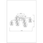 Потолочная люстра Arte Lamp MANCHESTER A7045PL-8BK, 8хE14