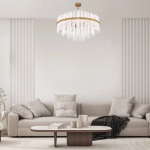 Умная потолочная люстра 368/12 Smart латунь, E14х12