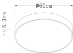 Потолочный светильник Arte Lamp ARENA A2671PL-1WH, 1хLED