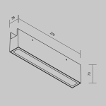 Уличный трековый светильник Точки / Points Elasity IP 3000К 20Вт 45° черный, O-TR01-3-S-20WB3K. TM Maytoni