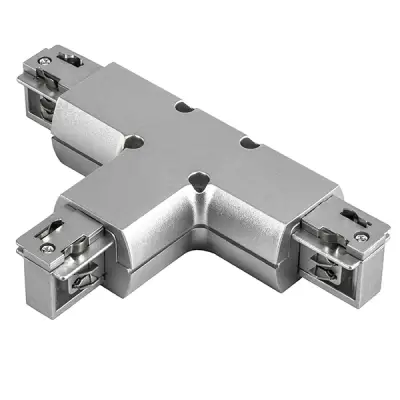 504139 Соединитель трековый трехфазный BARRA T-образный СЕРЫЙ Lightstar