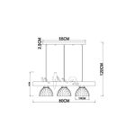 Подвесной светильник Arte lamp CAPRICE A4183SP-3BR, 3хE27