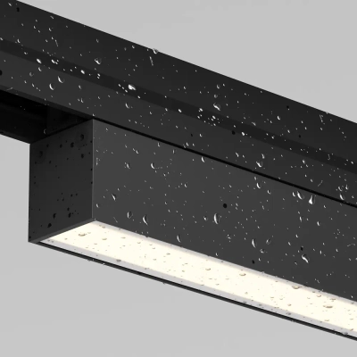 Уличный трековый светильник Базис / Basis Exility IP 3000К 24Вт 120° черный, O-TR02-1-S-24WB3K. TM Maytoni