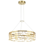 7060/44L HIGHTECH ODL26 287 светильник нерж/сталь золото IP20 LED 44W 3960Лм 3000K 220V ZAHA