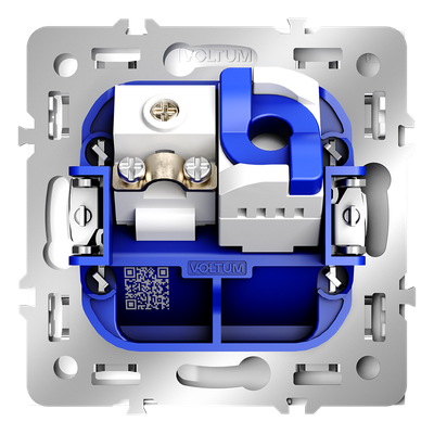 VLS060701 Розетка телевизионная встраиваемая VOLTUM S70 TV+RJ45 кат. 6, (белый глянцевый). (ТМ Maytoni)