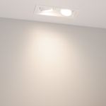 Светильник MS-VORTEX-BUILT-S170x90-2x12W Day4000 (WH-WH, 40 deg, 230V) (Arlight, IP20 Металл, 5 лет)