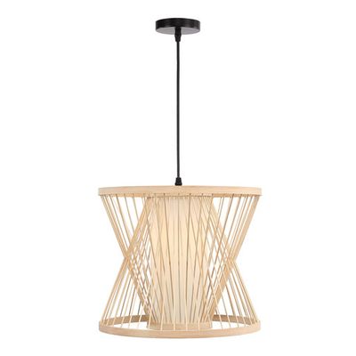 SL6241.503.01 Светильник подвесной ST-Luce Древесный/Белый E27 1*40W