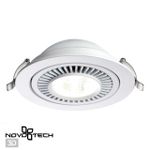 358817 SPOT NT21 278 белый Светильник встраиваемый светодиодный IP20 LED 18W 1600Лм 4000K 220V GESSO