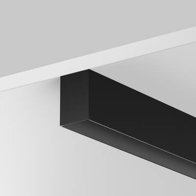 Алюминиевый профиль накладной-подвесной 35x51 (Черный, 2 м), ALM-3551-B-2M 633011