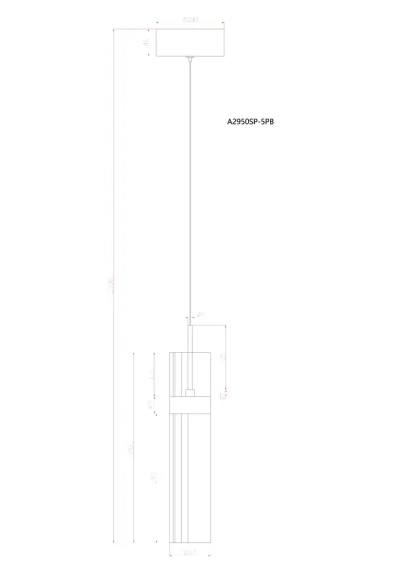Подвесной светильник Arte Lamp MISTY A2950SP-5PB, 1хLED