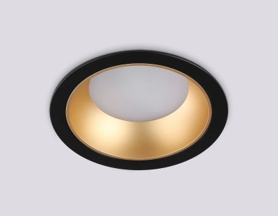Светильник встраиваемый TN52334 SBK/SGD черный песок/золото песок GX53 max 12W D115*25
