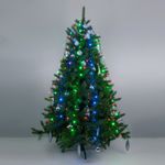 Гирлянда занавес на ель мульти 0,45*1,5м IP20 200-003 мульти