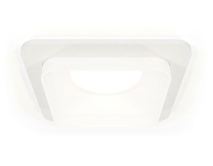 Комплект встраиваемого светильника с акрилом XC7901013 SWH/FR белый песок/белый матовый MR16 GU5.3 (C7901, N7755)