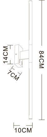 Декоративная подсветка Arte Lamp LINES A2029AP-1GO, 1хLED