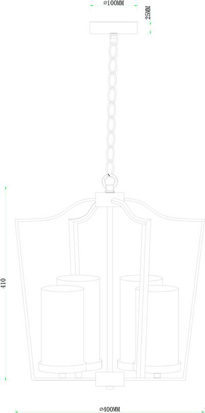 Подвесная люстра Arte Lamp NUVOLA A7017SP-4BK, 4хE14