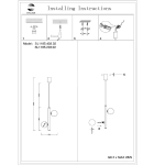 SL1185.203.02 Подвес ST-Luce Золотистый/Белый G9 2*5W