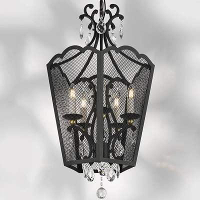 744157 Люстра CASTELLO 5х40W E14 ЧЕРНЫЙ/ЗОЛОТО Lightstar