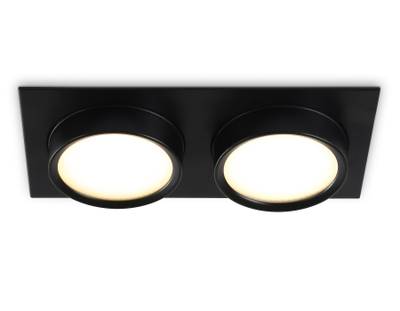 Светильник встраиваемый TN6743/2 BK черный IP44 GX53/2 210*110*57