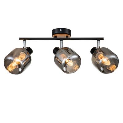 Спот Escada 10177/3A E14*40W Black/Chrome/Wood