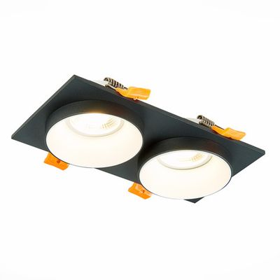ST206.428.02 Св-к встр. Черный GU10 2*50W  IP20 L175xW92xH38 220V Без ламп