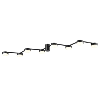 8187/8C COMFI LN26 249 черный, металл Люстра потолочная LED GX53 8*7W 220V SANATA