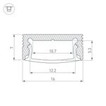Профиль SL-SLIM-H7-2000 BLACK (Arlight, Алюминий)