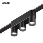 359477 SHINO NT24 124 черный Трековый смарт-светильник для низковольтного шинопровода с двумя режимами работы IP20 LED 6W 24V 3000-6000K EASY