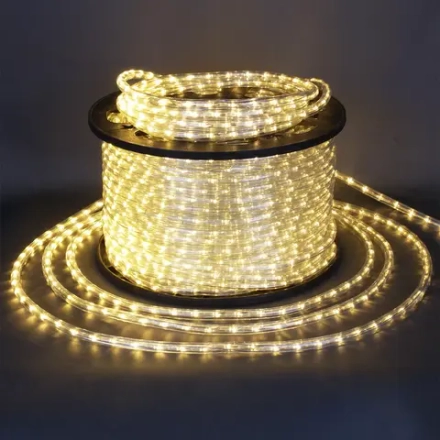 13-2W-100M-220V-LED-U WW/W FLASH дюралайт круглый