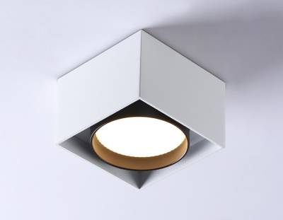 Светильник накладной TN70865 WH/BK белый/черный GX53 max 12W 95*95*62
