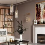 4940/1 PENDANT ODL22 467 античн.бронза/металл/прозрачный/стекло Подвес E27 1*40W CLOCKY