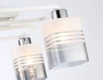 Светильник потолочный TR303205/4 WH/CH/SM/FR белый/хром/дымчатый/белый матовый E27*4 max 60W 370*370*200