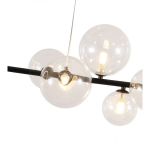 07608-10A,19 Люстра Иона черный w120*28 h30-200 G9 10*5W+ Led 17W (4000K) (Led) (лампами не комплектуется)