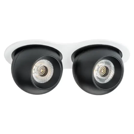 i6267474 Светильник INTERO LED 9W*2 850LM*2 24G БЕЛЫЙ/ЧЕРНЫЙ 4000K (217626+217074+217074)