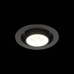 ST702.438.12 Св-к встр. Черный LED 1*12W 3000K 900Lm Ra80 24° IP20 D90xH92 180-240V