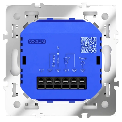VLS070103 Терморегулятор электронный VOLTUM S70 с индикацией и датчиком, для теплого пола, (кашемир). (ТМ Maytoni)