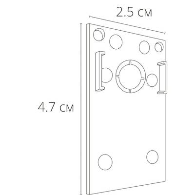 Коннектор-заглушка для магнитного шинопровода Arte Lamp LINEA-ACCESSORIES A482133